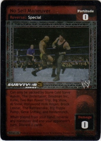 No Sell Maneuver (SS3) Foil